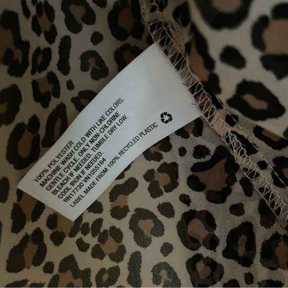 Target A New Day Sheer Leopard Blouse - Picture 4 of 7